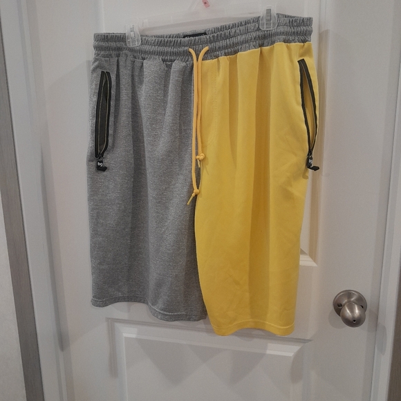 Blue Gear Gray and Yellow Athletic Men's Shorts Size 3xl - Picture 1 of 4